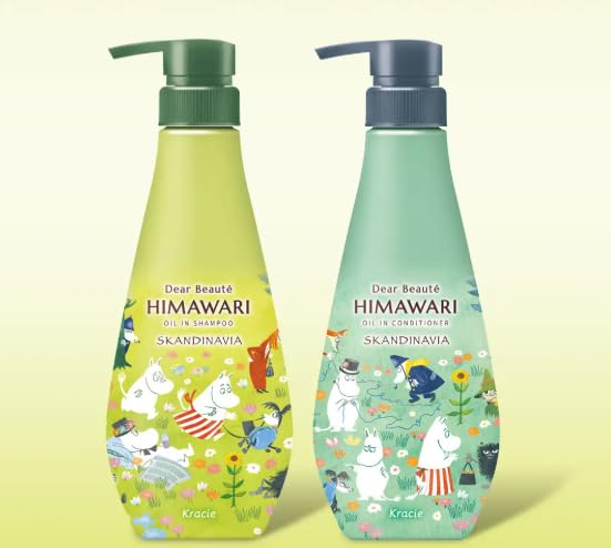 Himawari dear beaute oil in shampoo & conditioner skandinavia 400ml+400g