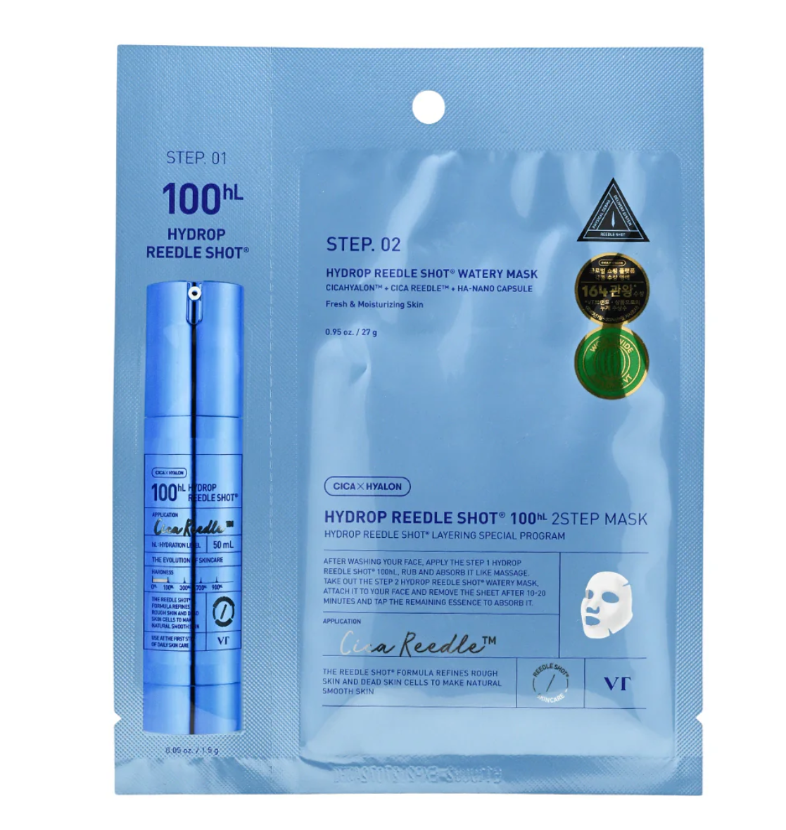 VT Hydro Reedle Shot 100HL / 300HL/ 700HL 2-Step Mask -1 Sheet