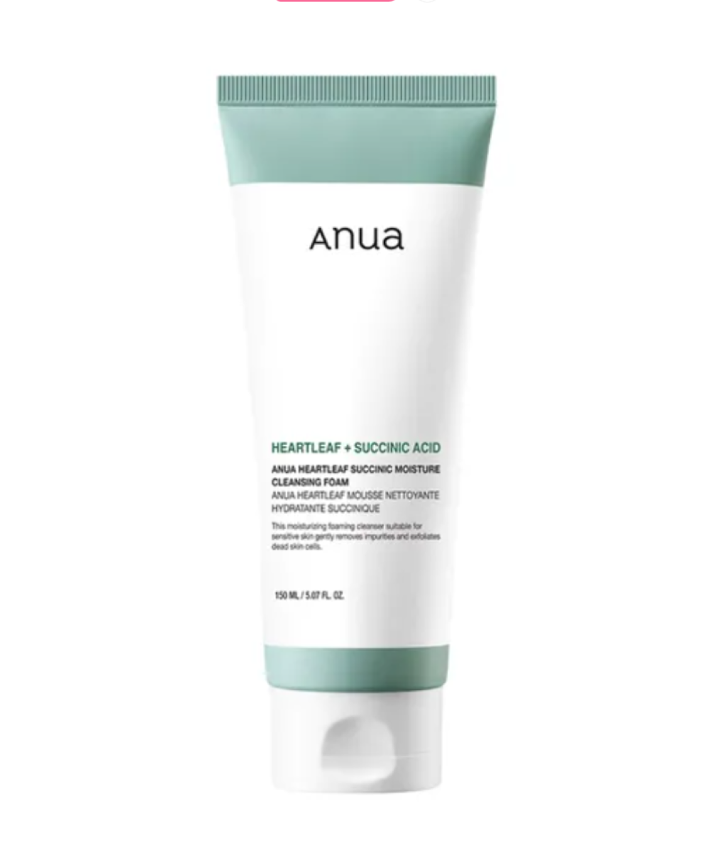 Anua heartleaf Succinic Moisture Cleansing Foam 150ml