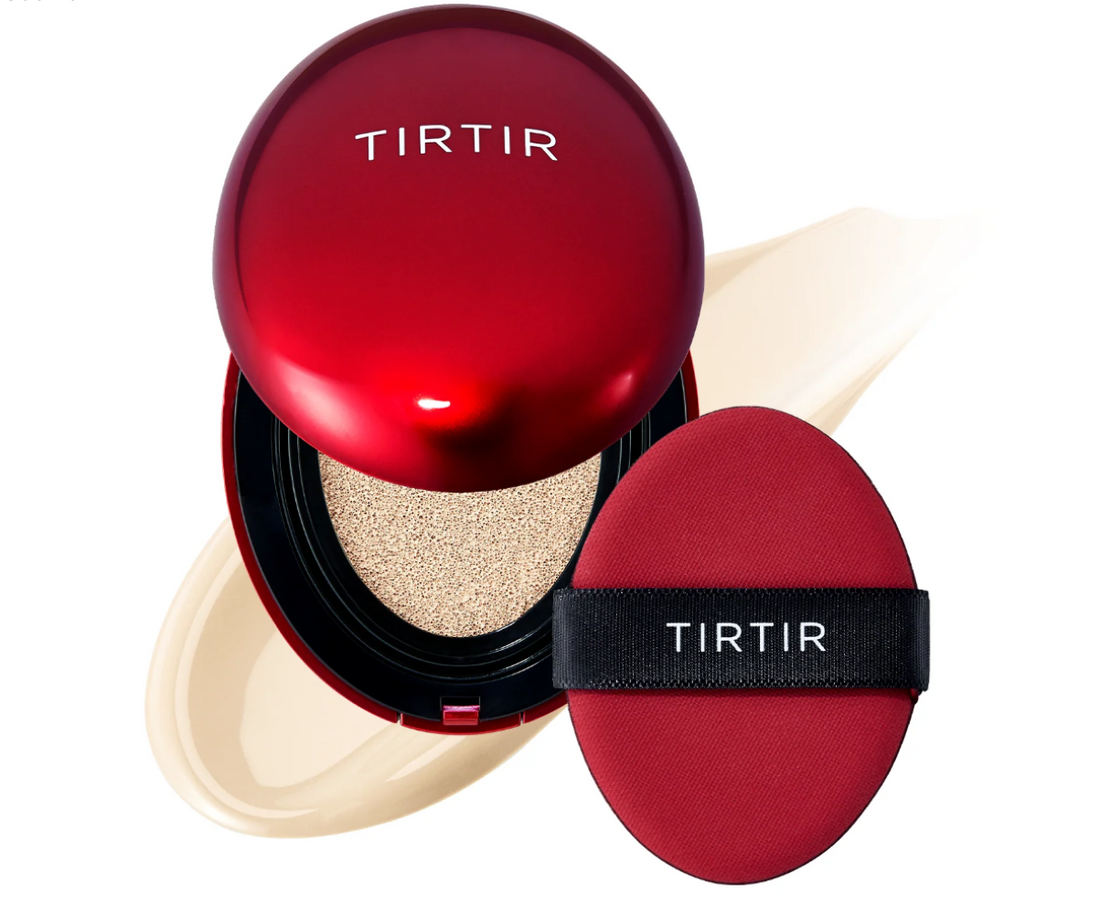 TIRTIR makeup compact with red lid and case on a white background, MINI TIRTIR Mask Fit Red Cushion 13W