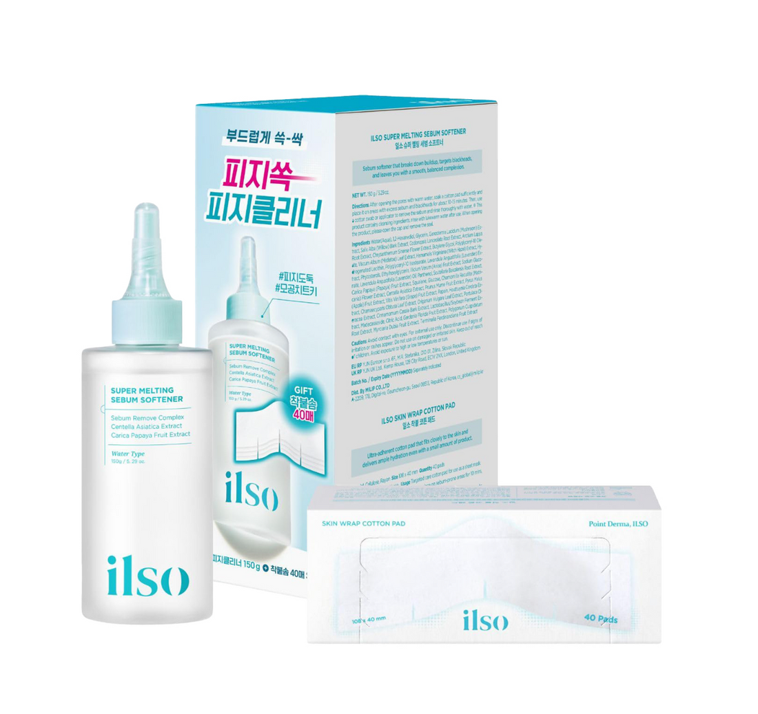 Ilso super melting sebum softener set，front package