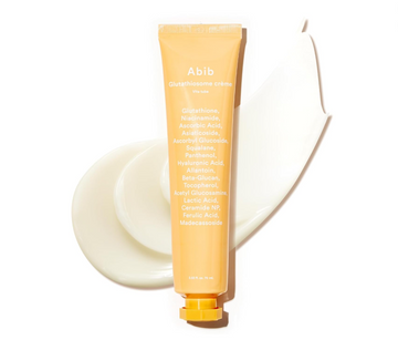 Orange tube of Abib skincare cream with a white background, Abib Glutathione Creme Vita Tube 75ml