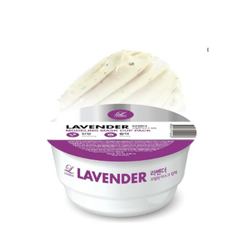 Lavender modeling mask cup pack with a white background, Lindsay Lavender Modeling Mask Cup Pack 28g