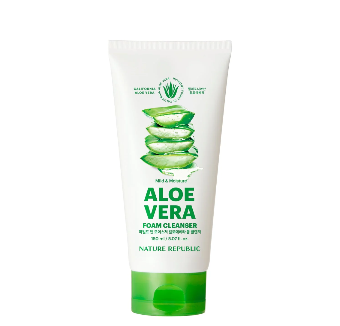 Nature Republic Mild & Moisture Aloe Vera Foam Cleanser 150ml