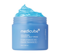 Blue jar of Medicube Hyaluronic Ceramide Jelly Cream with blue cream on top, Medicube Hyaluronic Ceramide Jelly Cream 50ml
