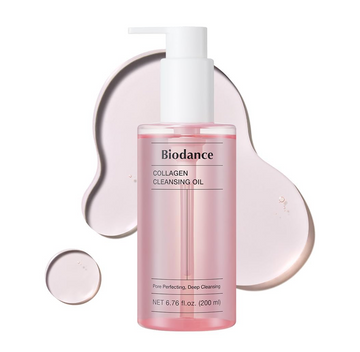Biodance Collagen Cleansing Oil bottle with a pump on a white background, Biodance Collagen Cleansing Oil 200ml