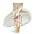 Hand cream tube with visible cream on a white background, Hetras Hand Cream Mango Seed Butter Flower Shop 50ml
