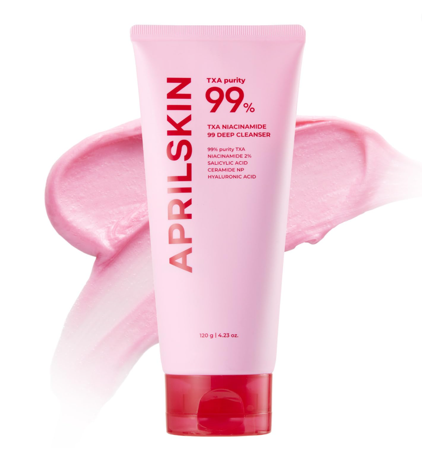 April Skin TXA Niacinamide 99 Deep Cleanser 120g, front packaging