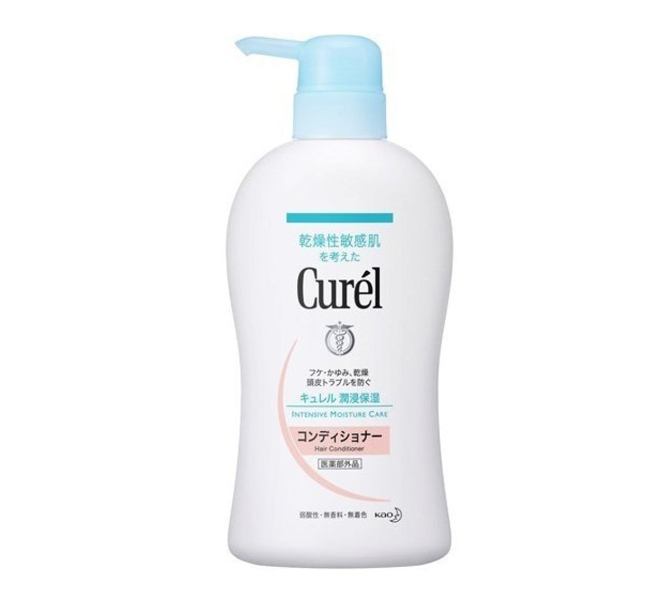  Curel bottle on a white background, Curel Intensive Moisture Care Hair Conditioner 420ml