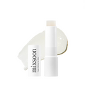 White lip balm with 'mixsoon' branding on a white background, Mixsoon Vegan Melting Lip Balm 01 Clear 4.1g