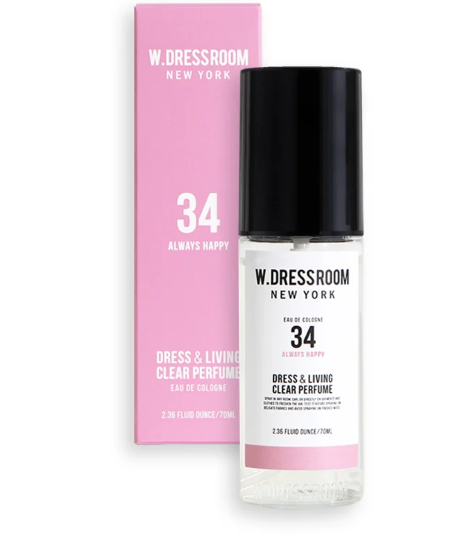 W.Dressroom New York No.34 Always Happy – Dress & Living Clear Perfume (70ml)