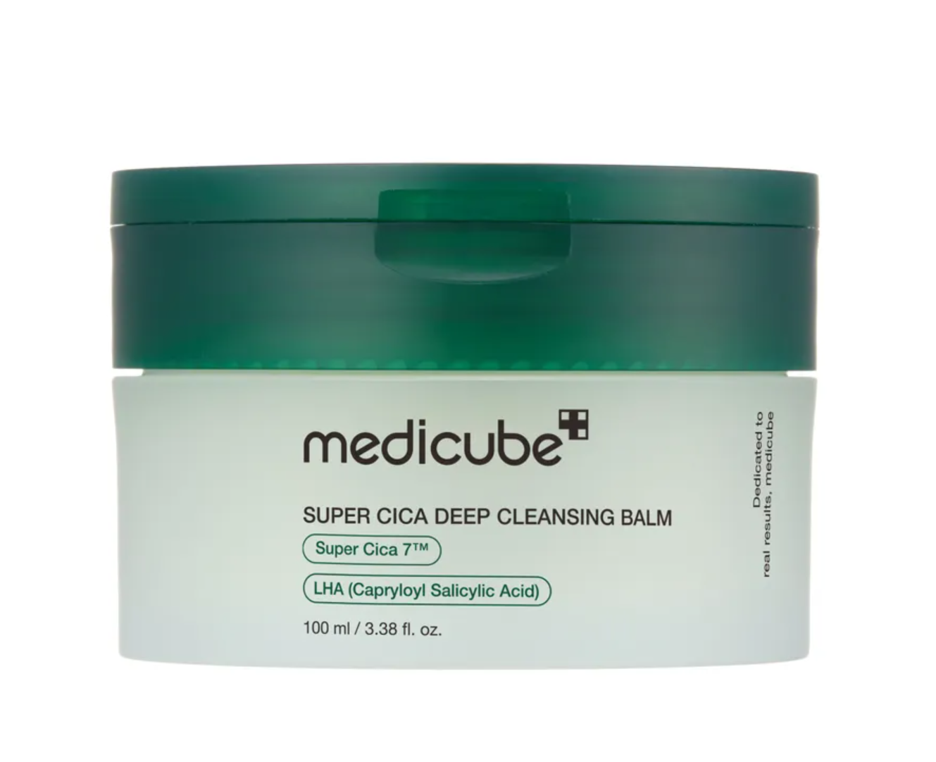 Medicube Super Cica Deep Cleansing Balm jar with green lid on a white background, Medicube Super Cica Deep Cleansing Balm 100ml