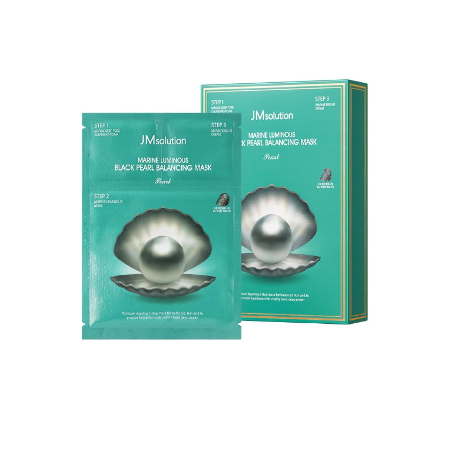 JMSOLUTION Marine Luminous Black Pearl Balancing Mask Plus 10pcs