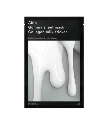 Abib Gummy Sheet Mask Collagen Milk Sticker-10pc