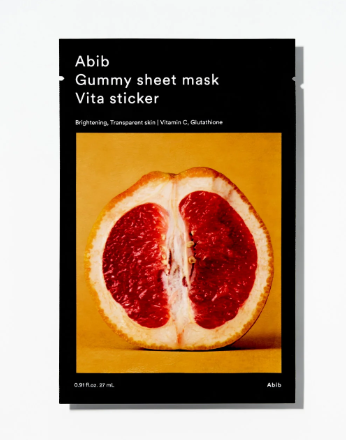 Abib Gummy Sheet Mask Vita/Collagen Milk/Sedum Hyaluron/Madecassoside/Heartleaf  Sticker-1pc