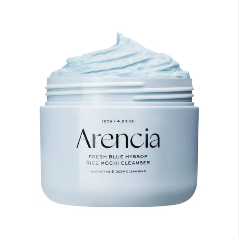Arencia Fresh Blue Hyssop Rice Mochi Cleanser 120g