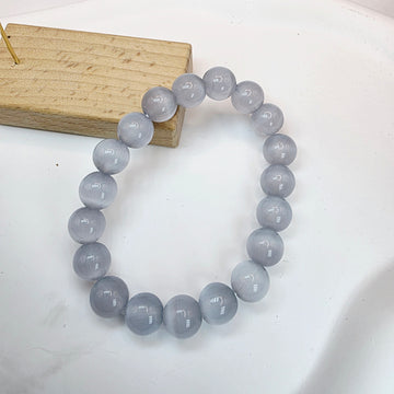 Gray Cat’s Eye Glow Bracelet – Calming, Elegant Crystal Energy