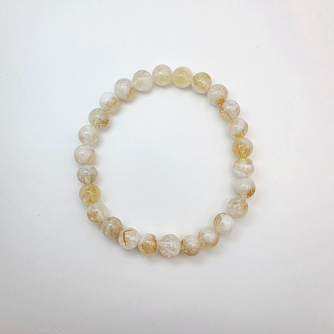 Golden Rutilated Quartz Bracelet – Wealth Glow Crystal, Elegant Daily Jewelry