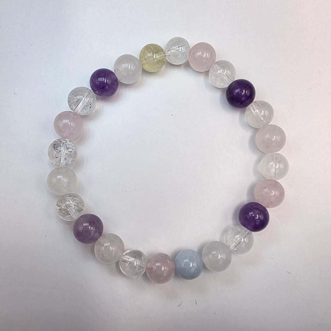 Harmony Crystal Bracelet – Amethyst, Rose Quartz & Clear Quartz Energy Blend