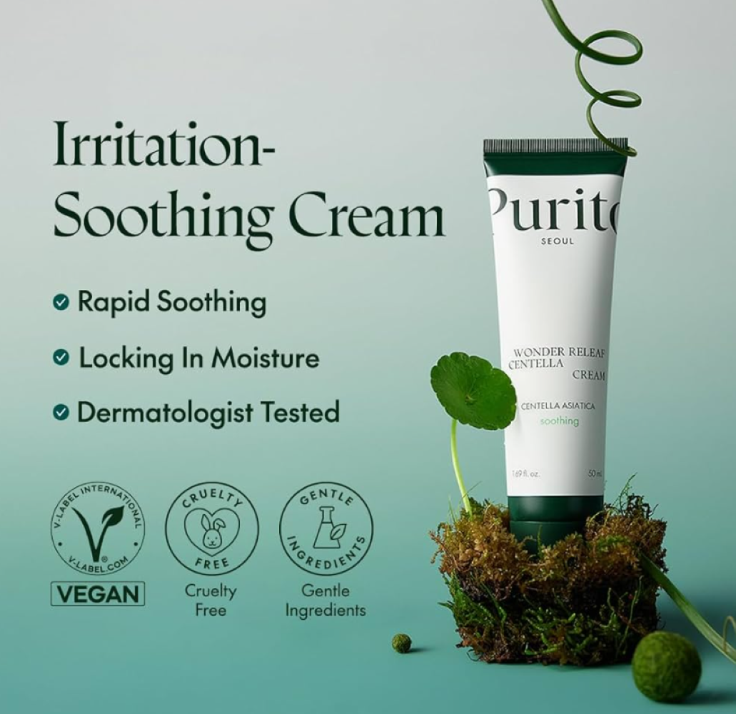 Purito Seoul Wonder Releaf Centella Cream 50ml, front packaging