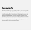 List of ingredients on a white background, Medicube PDRN Pink Tension Up Mask 4ea