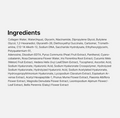 List of ingredients on a white background, Medicube PDRN Collagen Glow Jelly Serum 30ml
