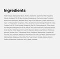 List of ingredients on a white background, Medicube Kojic Acid Turmeric Body Peel Shot 280ml