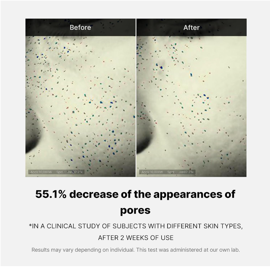 A black cosmetic jar of medicube Zero Pore One Day Cream with a metallic blue lid, shown with a dollop of pale blue cream on top, on a white background with a subtle reflection. Medicube Zero Pore One Day Cream 50ml