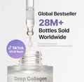 Sungboon Deep Collagen serum with a dropper, labeled as a global bestseller with 28M+ bottles sold worldwide. Sungboon Editor Deep Collagen Power Boosting Cream In Serum 30ml