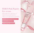 Pink Peptide Eye serum with product details on a white background, Medicube PDRN Pink Peptide Eye Cream 30ml