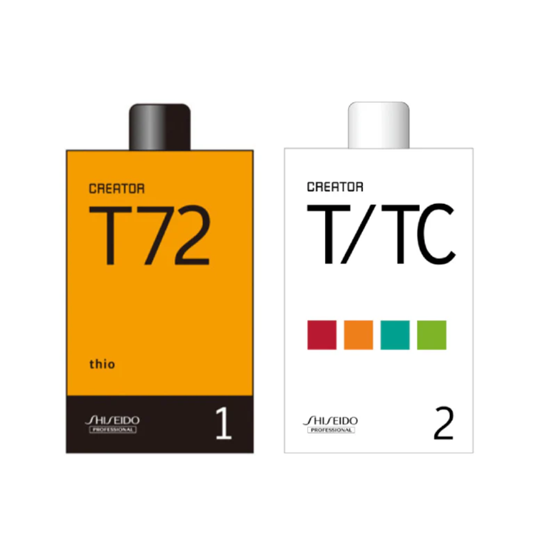 Shiseido Creator T72 Professional Perm Liquid Compound 400ml & T/TC 400ml