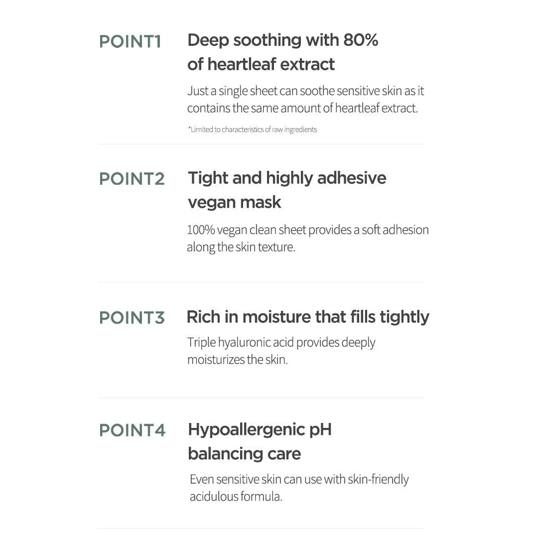 Anua Heartleaf 80 Moisture Soothing Ampoule Mask 1pc