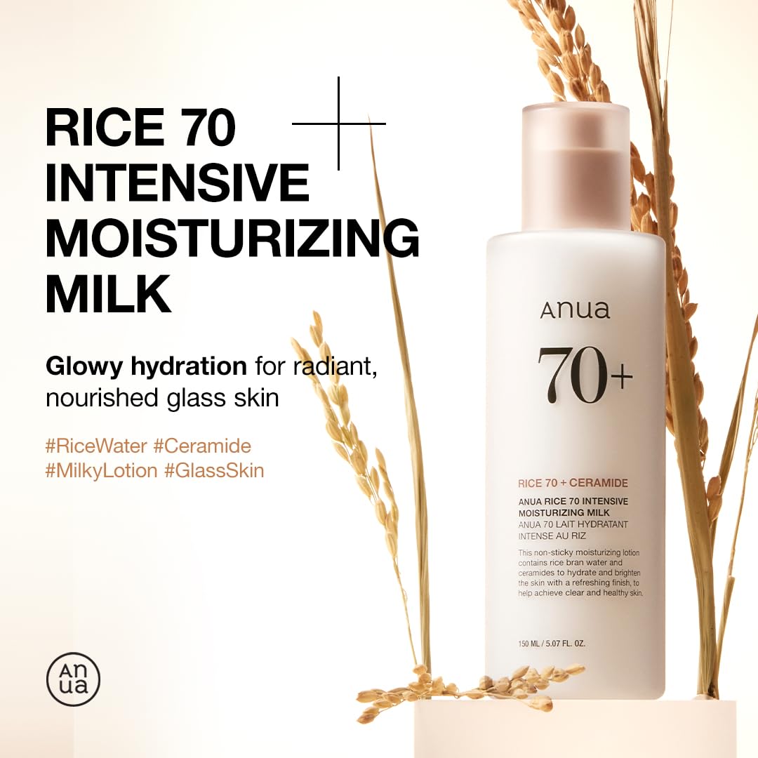 Anua rice 70+ intensive moisturizing milk 150ml