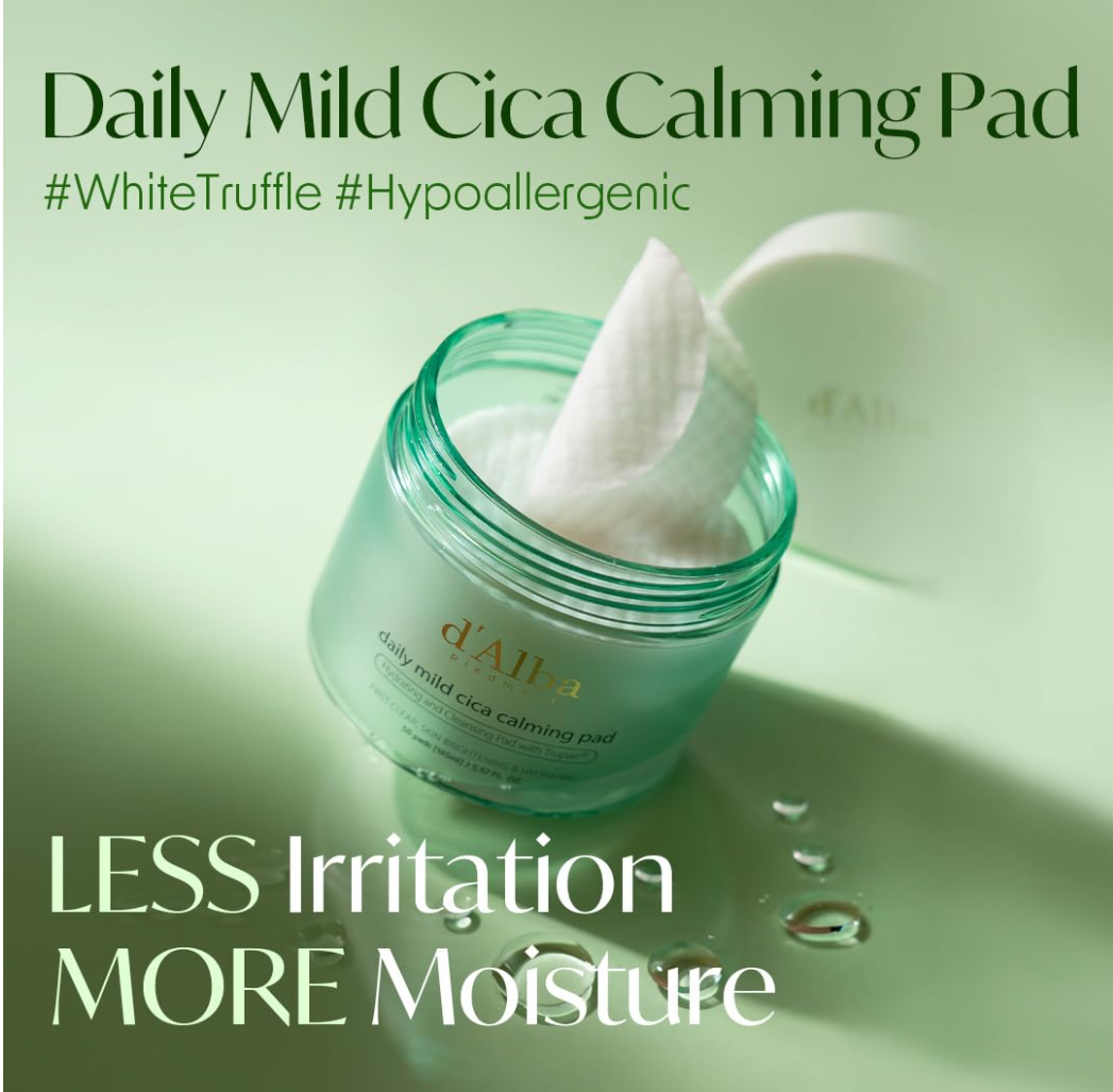 D'Alba Daily Mild Cica Calming Pad 50pads 165ml