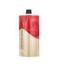 Shiseido Crystallizing Oil F1 Designing Cream refill pouch with a red and gold design, featuring a black cap, on a white background. Shiseido Crystallizing Qurl Hair Wave Perm Set F1 + Neutralizing Lotion 2 400*2