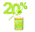 Purito azelaic acid 10 serum bottle with green cap and '20%' text on a white background, Purito Azelaic Acid 10 Kojic Tea Tree Serum 30ml