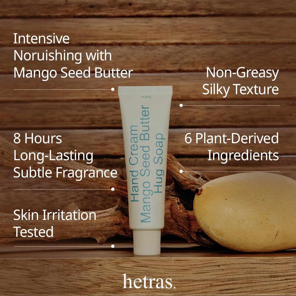 Hetras Mango Seed Butter Hand Cream 50ml, front packaging