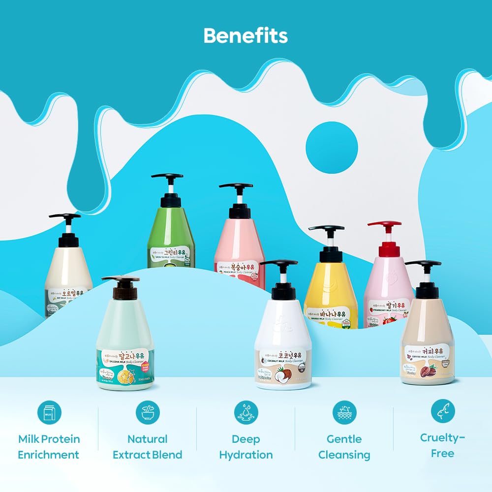 Kwailnara Milk Body Cleanser – Gentle Nourishing Wash (560ml)