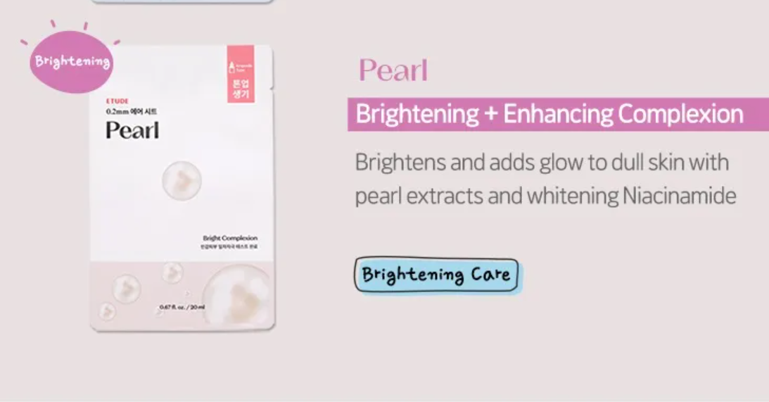 Etude House 0.2 Therapy Air Mask Pearl 1pc