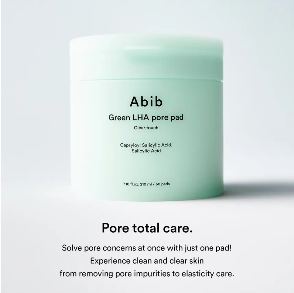 Abib Green LHA Pore Clear Toner Pad 60 pads