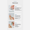 Instructions on how to use a booster ampoule with step-by-step images and text, Dr.cpu+ Peptide + Spicule Booster Ampoule 30ml