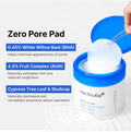 Zero Pore Pad with ingredients listed and Medicube branding, Medicube Zero Pore Pad 2.0 10pads Sample