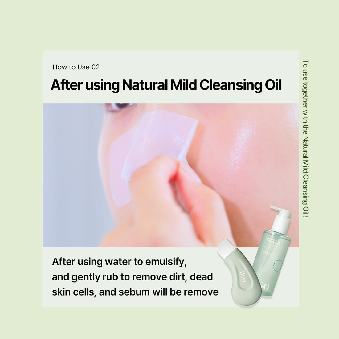 ilso Deep Clean Master Green skincare tool with packaging labeled 'ilso' on a white background