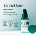 Purito serum bottle with branding and product features on a light blue background, Purito Wonder Releaf Centella Serum 60ml