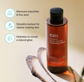 Acwell Licorice pH Balancing Cleansing Toner bottle with benefits listed on a beige background, Acwell Licorice pH Balancing Cleansing Toner 150ml