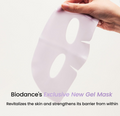 Hand holding a Biodance gel mask against a white background, Biodance Rejuvenating Caviar PDRN Real Deep Mask 4 sheets