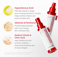 Medication spray bottles with text about ingredients on a white background, Medicube Hypochlorous Acid Daily Facial Spray 125ml