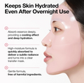 Woman wearing a clear face mask with text highlighting its benefits, Anua Peach 70 Niacin Brightening Collagen Mask 4ea