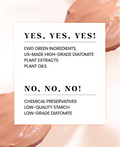 Product packaging with text highlighting green ingredients and avoiding chemical preservatives, Lindsay Vitamin Modeling Mask Cup Pack 28g