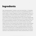 List of ingredients on a white background, Medicube Zero Pore Pad 2.0 10pads Sample